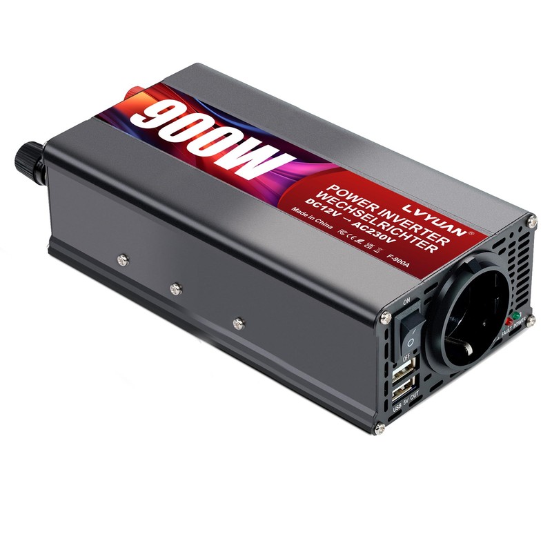 LVYUAN 900 W Inverter DC 12 V to 230 V