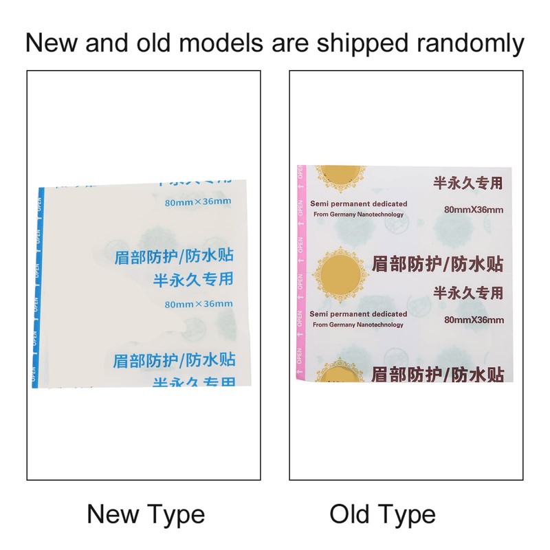 Disposable Plastic Eye Shield, 50 Pcs Eyebrow Tattoo Protection Waterproof