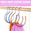 3 PCS Belt Rings Tie Holder Circle Shape Clothes Hanger