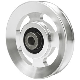 Topfinder 90mm Gym Pulley Wheel, Metal Pulley Wheel Heavy Duty Cable Machine Wheel Aluminum Alloy, 1Pc