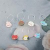 BEKECH Wine Glass Charms Korean Group Pop Themed Glass Markers
