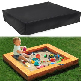 Herbst Sandpit Cover 150 x 150 cm Waterproof 210D Oxford Fabric Drawstring Sandpit Cover for Sandpit Pool Garden