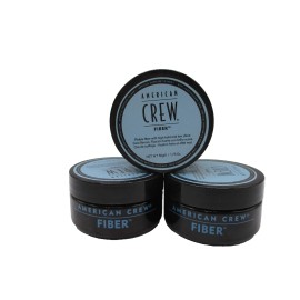 ¡PACK X3 AMERICAN CREW FIBRA: ESTILO PROFESIONAL QUE DURA!  1.75 oz x 3 | Sujeción Fuerte | Acabado Mate | Para Cortes Modernos | 100% Vegano