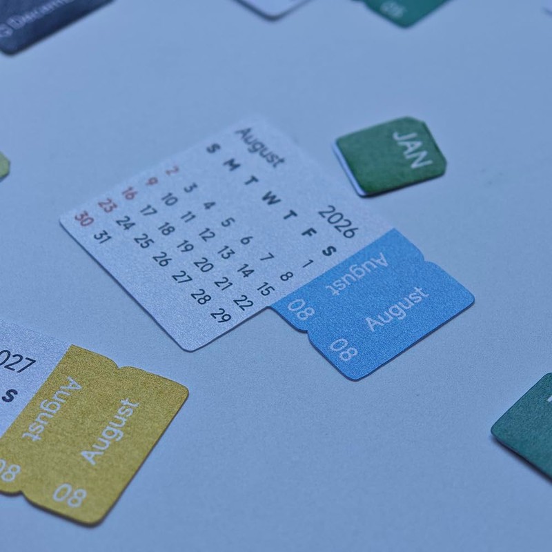 Calendar Stickers 2026-2027 Monthly Adhesive Index Tabs Page Markers for