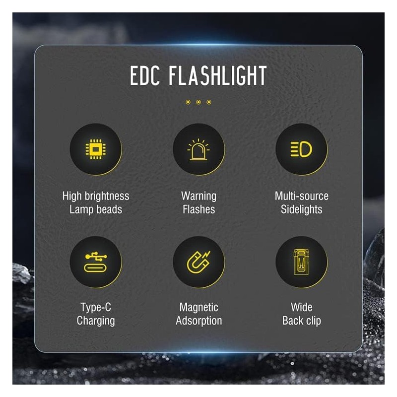 Vortex V7-Black 1100 Lumens Right Angle Magnetic Keychain EDC (Everyday