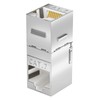 HB-DIGITAL RJ45 Keystone Cat.7 Angle Connector Adapter 90° Angled CAT7