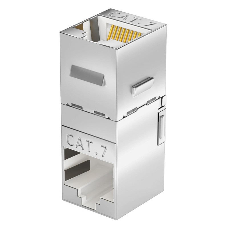 HB-DIGITAL RJ45 Keystone Cat.7 Angle Connector Adapter 90° Angled CAT7