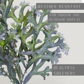 Factory Direct Craft Weather Resistant Artificial Staghorn Ferns Set of 2 - Fake Greenery Ferns for Indoor and Outdoor Display (30 Inches Long)