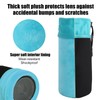 4Pcs Camera Lens Case Bag,4 Sizes Blue Water Resistant Protective