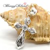 [BreezyIsland] Hawaiian Jewelry Pendant Top "Scroll Aloha Cross" Bring Happiness,