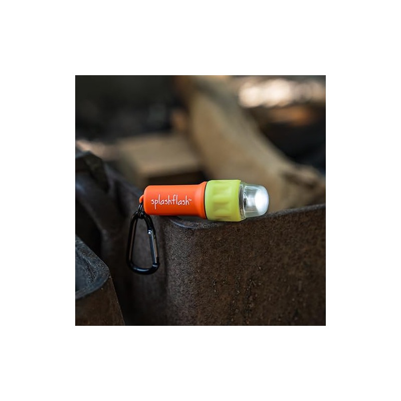 UST SplashFlash Waterproof LED Flashlight, Orange, One Size