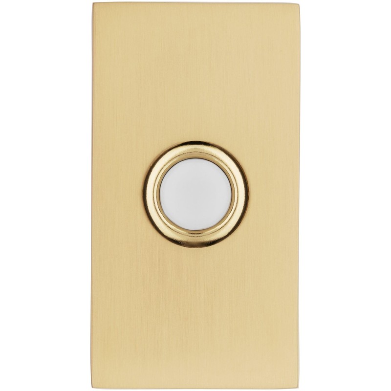 Baldwin 4863 3" x 1-1/2" Illuminated Rectangular Door Bell from