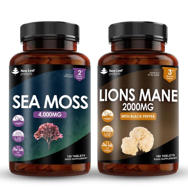 Sea Moss + Lions Mane Mushroom Tables Bundle