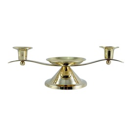 Gold Toned Unity Candle Holder for Wedding Ceremony, 12 Inch