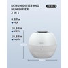 Dual-Function Humidifier & Dehumidifier 152oz Water Tank Steam distillation humidification
