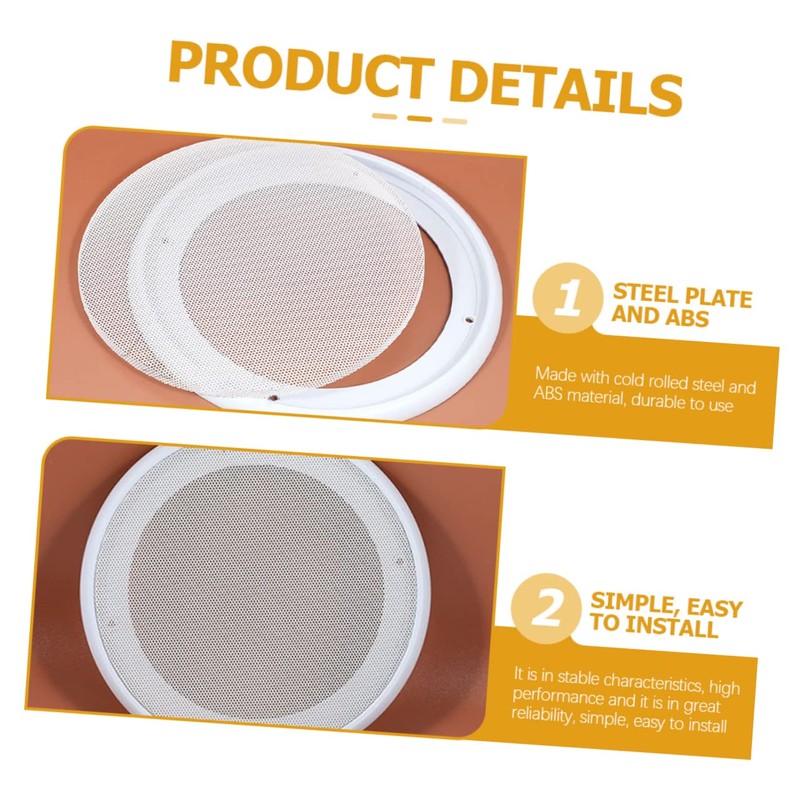 TEHAUX 2pcs Car Speaker Protection Net Durable Speaker Mesh Cover