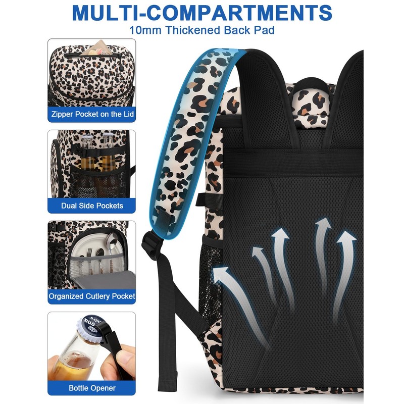 Pritent Cooler Backpack for Men Women Insulated Waterproof Backpack Coolers