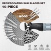 WORKPRO Reciprocating Saw Blades Set 10-Piece, Sabre Saw Blades for