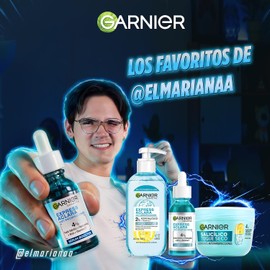 Kit Garnier Los Favoritos del Mariana: Rutina Express Aclara Anti Imperfecciones con Gel Limpiador Facial + Serum Anti Acne + Pimple Patches Invisibles para imperfecciones