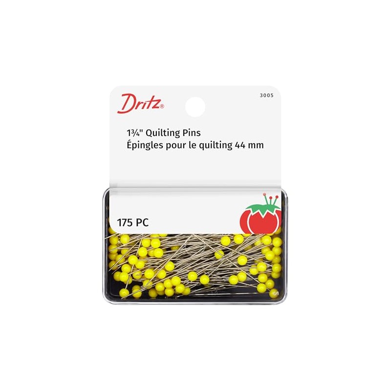 Dritz 3005 - Pasadores para acolchar, 1-3/4 Pulgadas, Amarillo (175