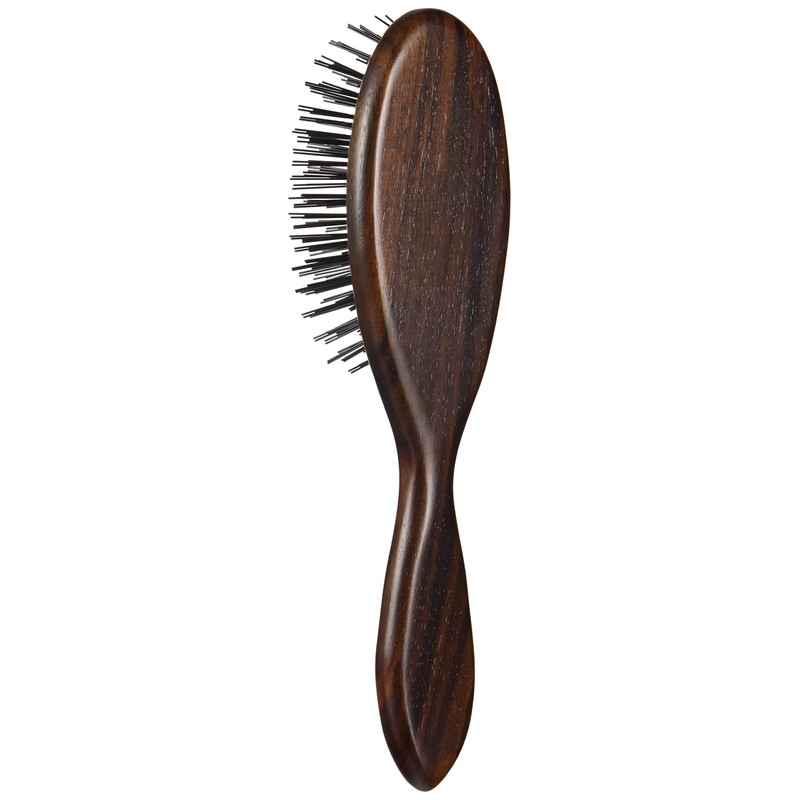 大阪ブラシ クッションブラシ シャトリクッションナイロン(小) ヘアブラシ ブラック (幅×奥行×高さ) :50mm×70mm×245mm