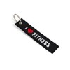 DonJordi I LOVE FITNESS Embroidered Keyring for Athletes & Fitness