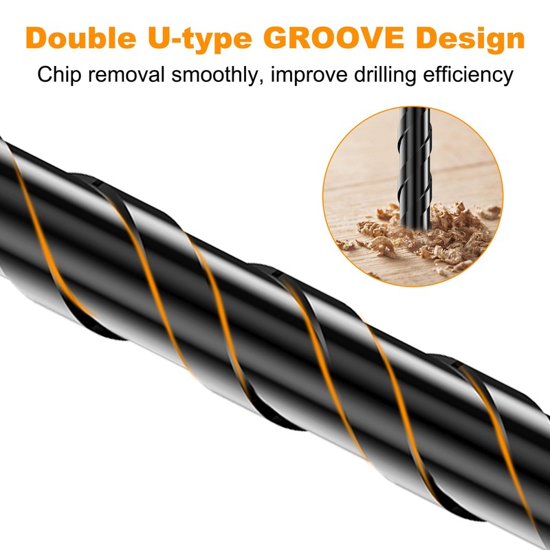 TITGGI 12PCS Masonry Drill Bit Set - Professional Concrete Drill