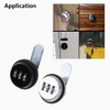 2 3-Digit Code Combination Lock, Zinc Alloy Mailbox Lock, Cam