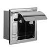 Mirror Surface Toilet Paper Holder Stainless Steel Paper Towel Rack