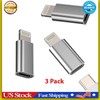 HOYULLI USB C Female to Lightning Male Adapter 3 Pack,