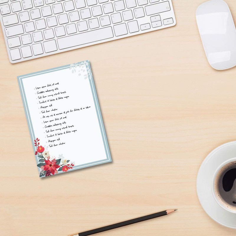 Notepads, writing pads autumn branches DIN A6 format A6