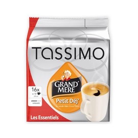 Grandmere Petit Dejeuner Coffee Pods for Tassimo , Large Cup Size - 16 T discs - Pack Of 2 (32 Discs Total)