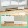 Gandeer 2 Ft Baseboard Heater Cover with Left and Right