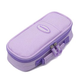 LJCZKA Pencil Case Large Capacity for Boys Girls, Pencil Pouch Portable Stationery Organiser for Office College School, 22x9.8x6cm