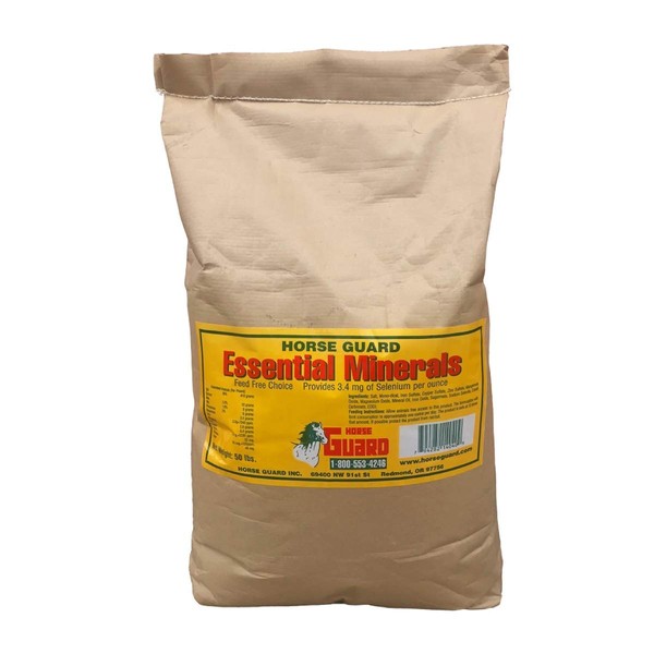 Essential Minerals 50 lb, Free Choice Mineral Supplement with Selenium, Vitamins & Minerals