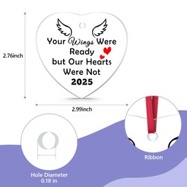 Memorial Gifts for Loss Memory Ornaments Sympathy Gifts for Women Men Remembrance Grief Gift for Condolence Funeral Bereavement Gift for Loss Ceramic Keepsake Present in Memory of Loved