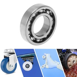 ACROPIX 6901 Deep Groove Ball Bearings P0 12x24x6mm Lubricated Bearings Open Type Silver Tone Scooter Skateboard Wheel