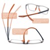 HIYANJN Blue Light Reading Glasses for Men 4 Pairs Sports