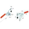INGDAUM® GH-202F Horizontal Tensioner, Adjustable Toggle Lever Tensioner, Quick Release