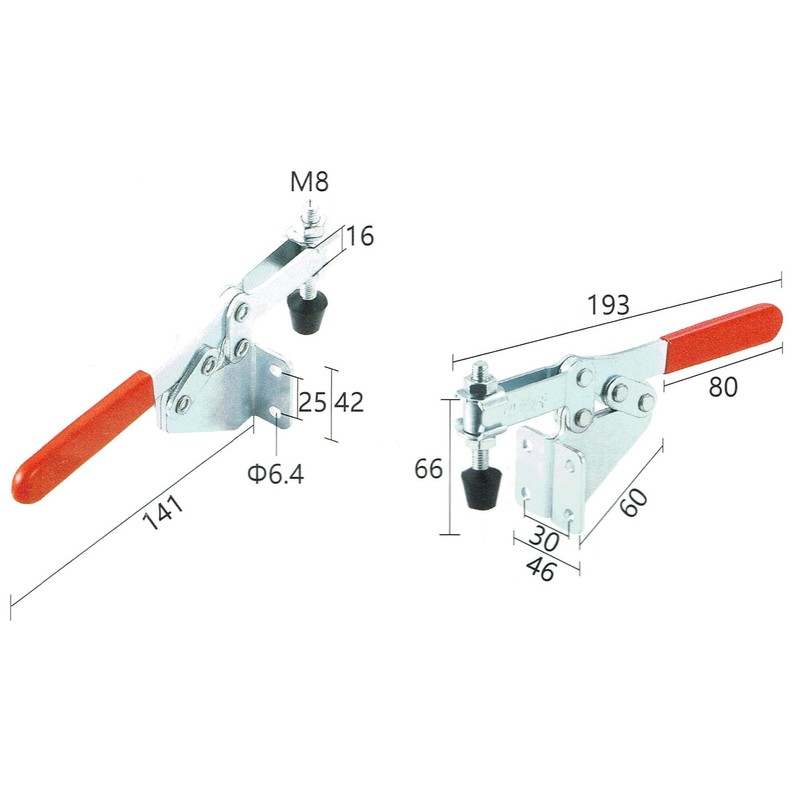 INGDAUM® GH-202F Horizontal Tensioner, Adjustable Toggle Lever Tensioner, Quick Release