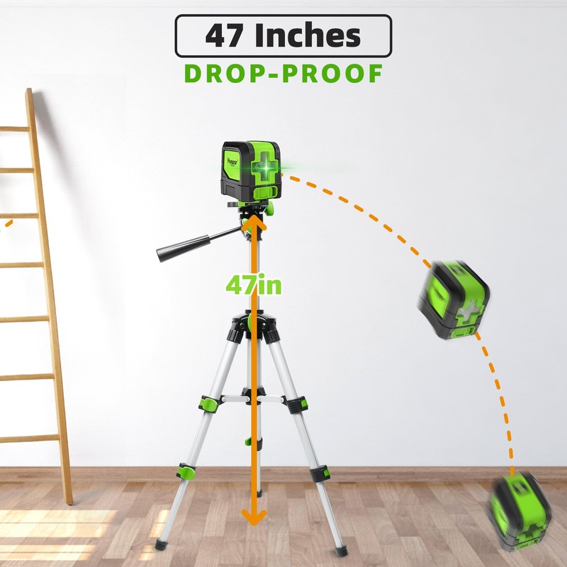 Huepar Laser Level, 100Ft Self Leveling Green Cross Line Laser