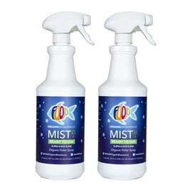 FOOP Mist - Organic Foliar Spray Made from Fish Manure (with Fresh Minty Scent) | Corrects & Prevents Plant Nutrient Deficiencies | Ready to Use, No Mixing Required (32oz, 2 Pack)