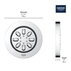 GROHE Rainshower Aqua Body Spray in StarLight Chrome, Round