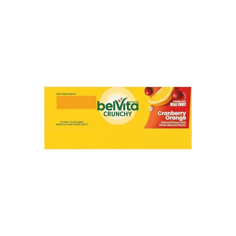 Belvita Cranberry Orange Breakfast Biscuits, 30 Total Packs, 6 Boxes