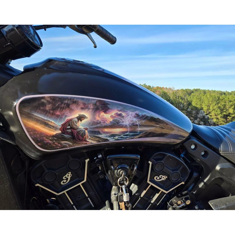 East Coast Vinyl Werkz Indian Scout motorcycle tank decals -3pc