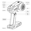 2.4GHZ 8CH CT01 RC Radio Transmitter with CR1800 5‑84V Receiver