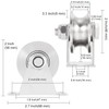 EGV 2" U Groove Wheel Pulley Stainless Steel Pulley Block