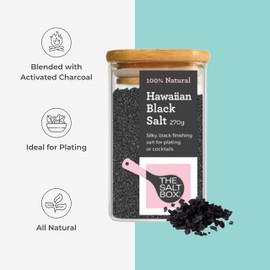 The Salt Box - Natural Seasoned Food Hawaiian Black Salt - 270g…