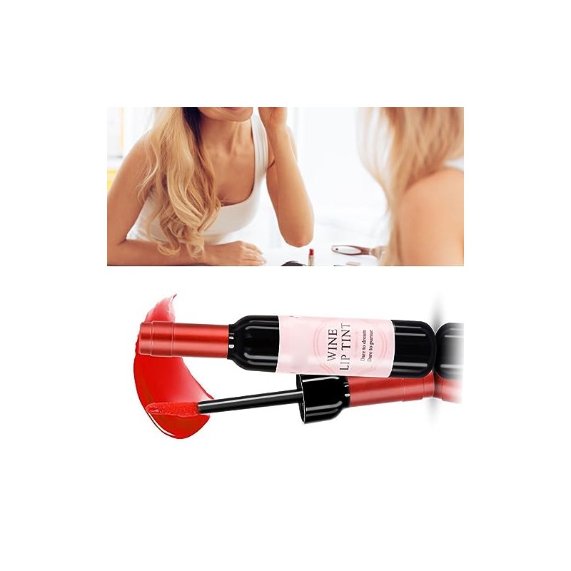 FILFEEL Botella de Vino Tinte de Labio Maquillaje de Lápiz