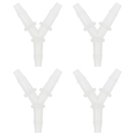Aquarium Air Pump Connectors, 4Pcs Y-Shaped Airline Tubing Connector, Anti-Shedding Air Hose Splitter, 3 Way Oxygen Tubing Connectors Fitting for Fish Tank Pond